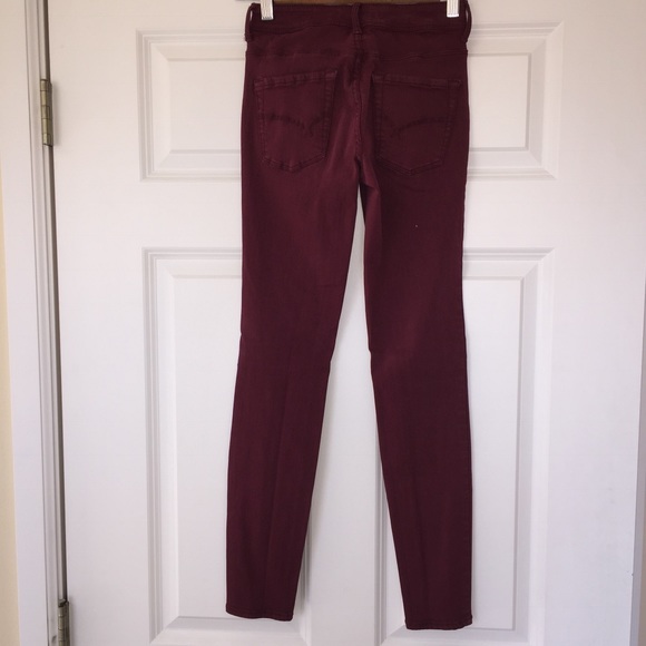 Bullhead (Aritzia) Crimson Denim Skinny Jeans Sz 0 - Picture 8 of 14